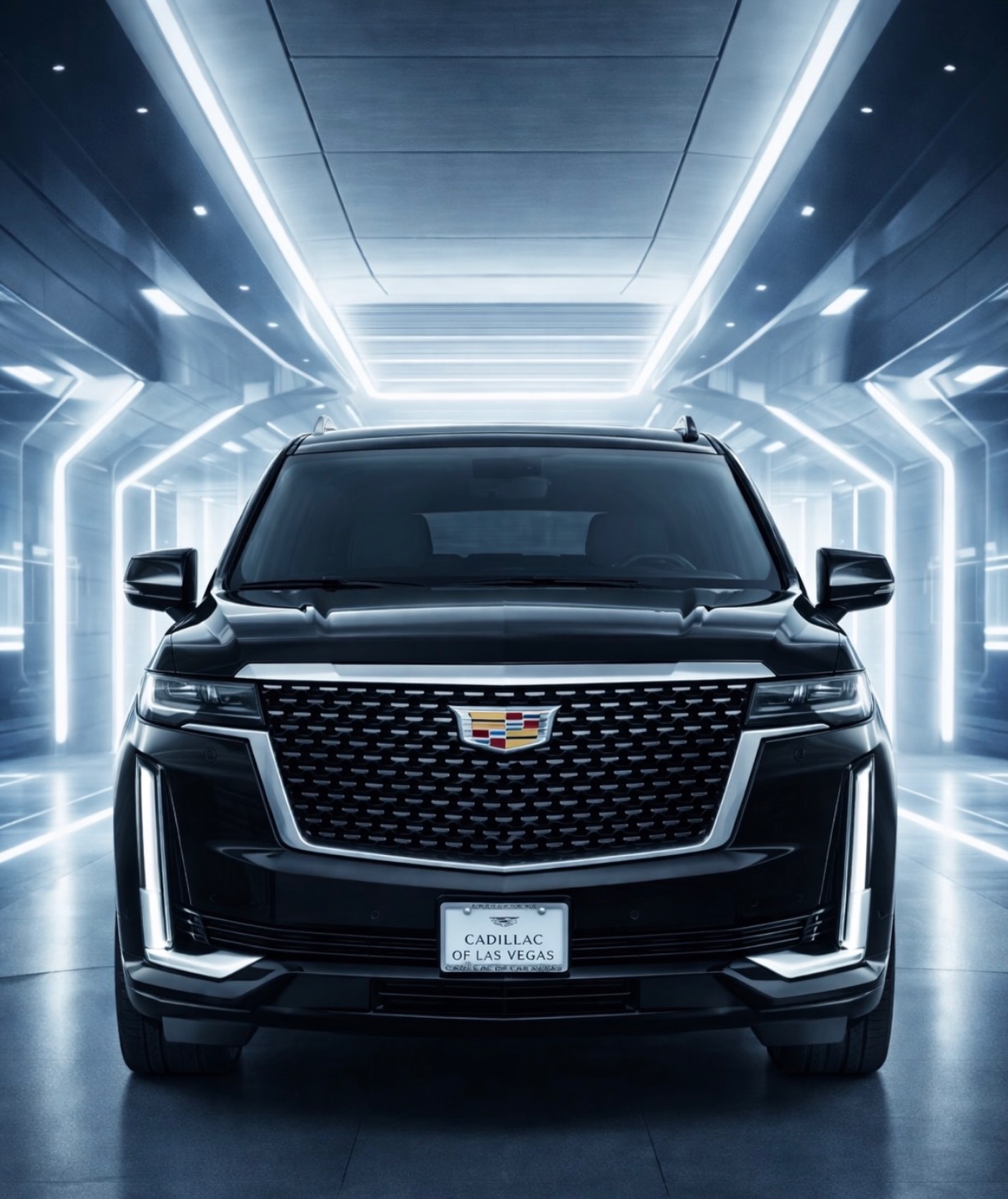 Black 7 Star Fleet SUV staged for private Las Vegas transportation